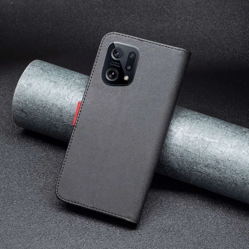Housse Oppo Find X5 Simili Cuir Tetxuré BINFEN COLOR