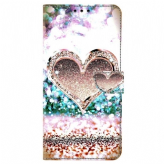 Housse Honor Magic 6 Lite / X9b Coeur Diamants Roses
