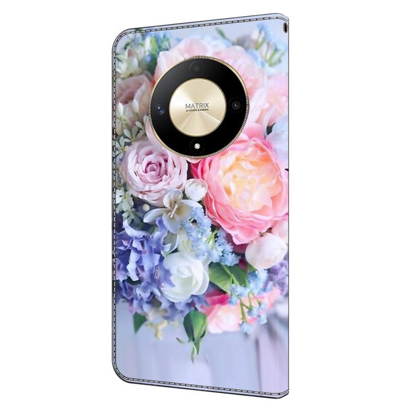 Housse Honor Magic 6 Lite / X9b Fleurs Colorées