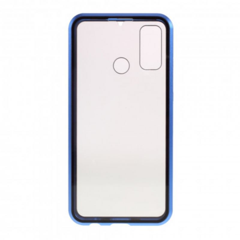Coque Huawei P Smart 2020 Rebords Métal et Double Verre Trempé