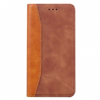 Flip Cover Huawei P Smart 2020 Effet Cuir Business Bicolore