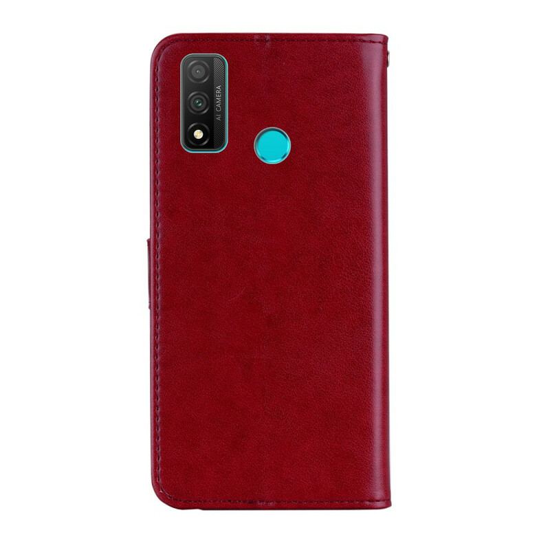 Housse Huawei P Smart 2020 Hibou Mandala et Breloque