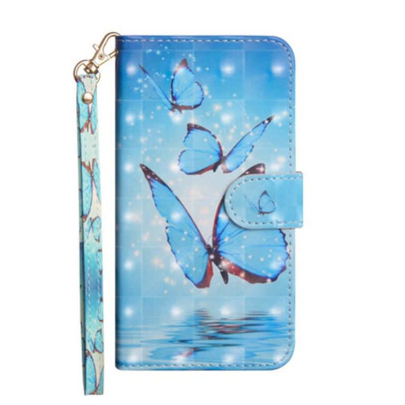 Housse Huawei P Smart 2020 Papillons Bleus Volants