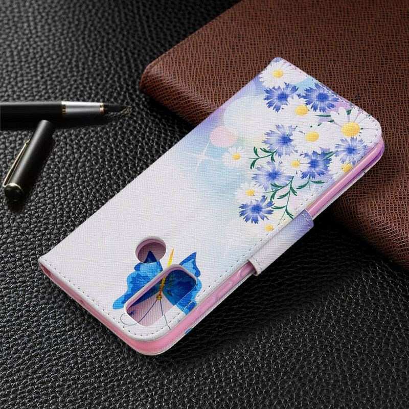 Housse Huawei P Smart 2020 Papillons et Fleurs Peints