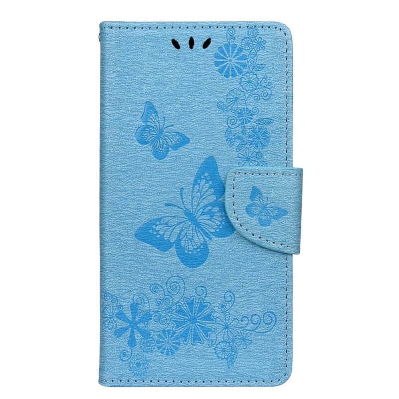 Housse Huawei P smart 2020 Splendides Papillons à Lanière