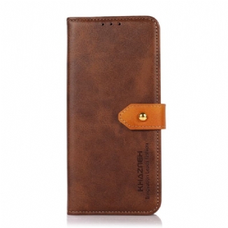 Housse Moto E40 / E30 / E20 Bicolore Fermoir Doré KHAZNEH