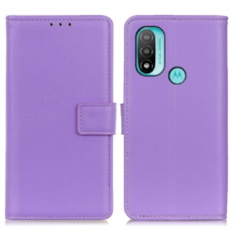 Housse Moto E40 / E30 / E20 Simili Cuir Simple