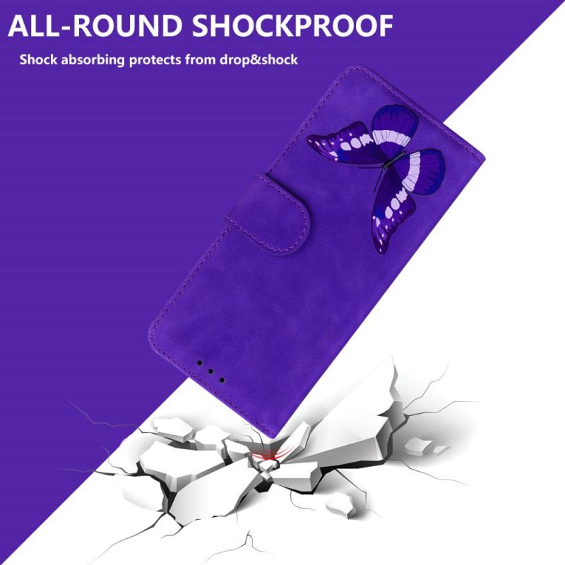 Housse Moto E40 / E30 / E20 Skin-Touch Papillon