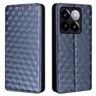 Flip Cover Xiaomi 14T Cubes 3D