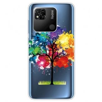 Coque Xiaomi Redmi 10A Transparente Arbre Aquarelle