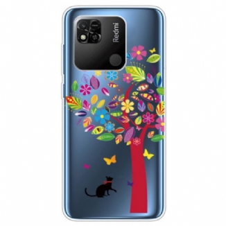 Coque Xiaomi Redmi 10A Transparente Arbre Coloré
