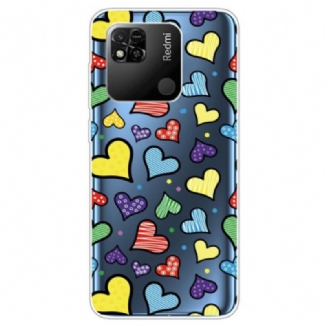 Coque Xiaomi Redmi 10A Transparente Coeurs
