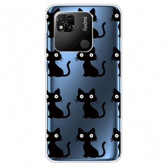 Coque Xiaomi Redmi 10A Transparente Drôles de Chats