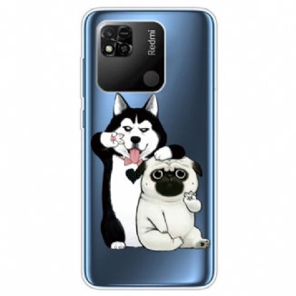 Coque Xiaomi Redmi 10A Transparente Drôles de Chiens