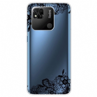 Coque Xiaomi Redmi 10A Transparente Fine Dentelle