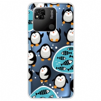 Coque Xiaomi Redmi 10A Transparente Pingouins