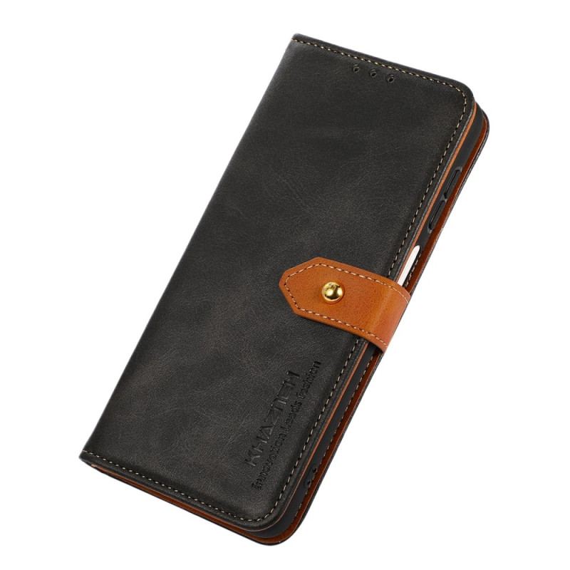 Housse Xiaomi Redmi 10A Bicolore Fermoir Doré KHAZNEH