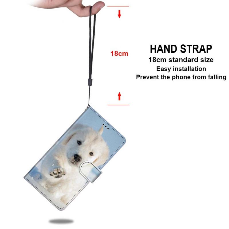 Housse Xiaomi Redmi 10A Chiot des Neiges à Lanière