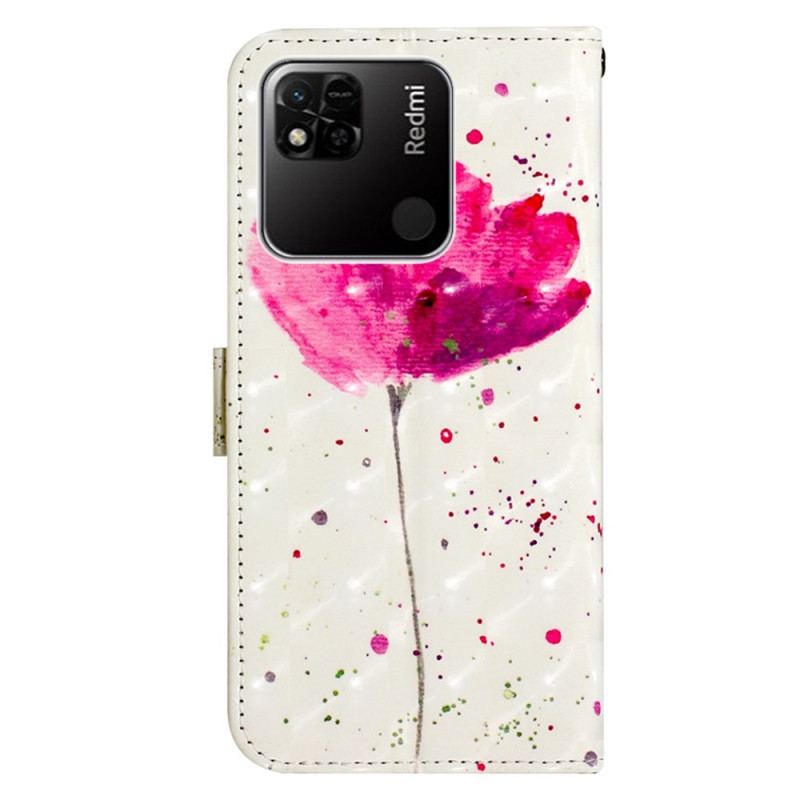 Housse Xiaomi Redmi 10A Coquelicot à Lanière