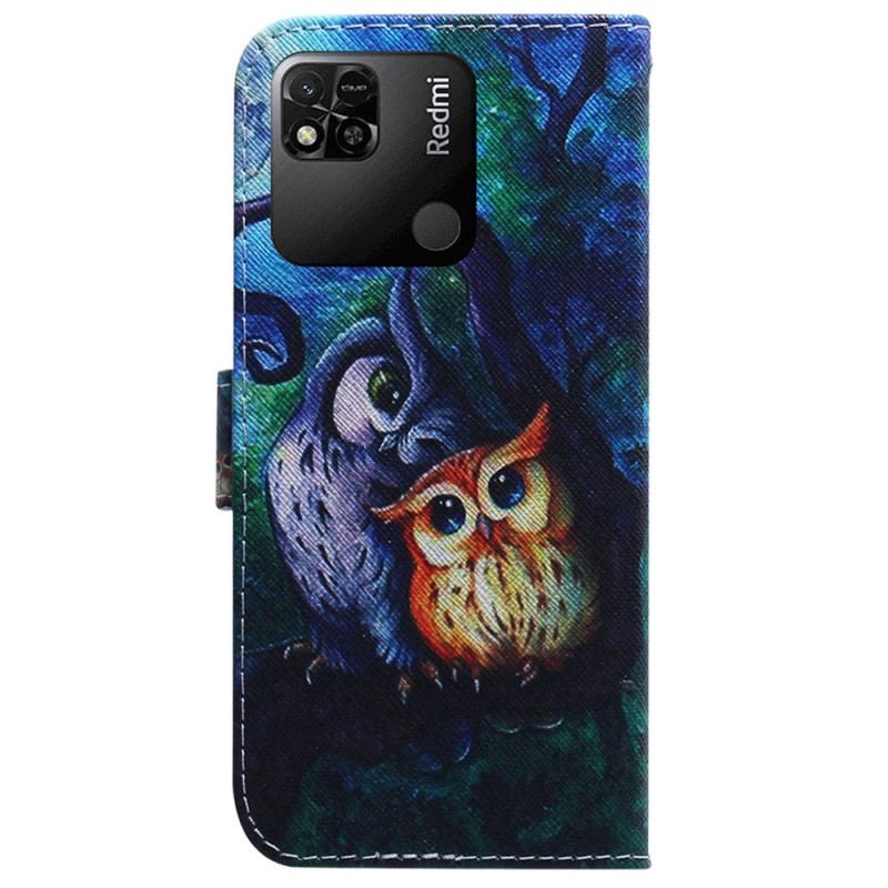 Housse Xiaomi Redmi 10A Peinture Hiboux