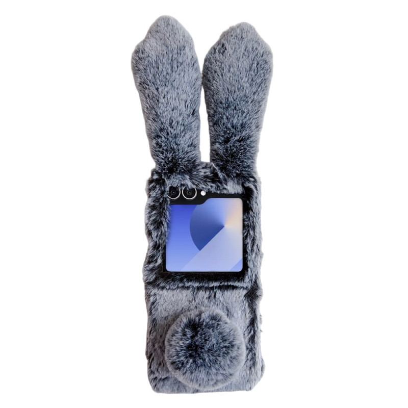 Coque Samsung Galaxy Z Flip 7 5G Oreilles de Lapin en Peluche