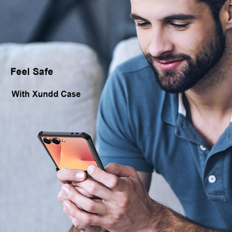 Coque Samsung Galaxy Z Flip 7 Airbag et Protection d'Écran XUNDD