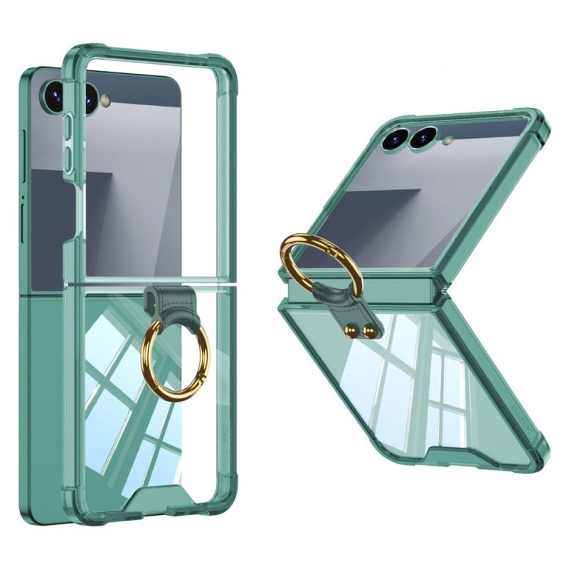 Coque Samsung Galaxy Z Flip 7 Anneau-Support et Protection Antichoc
