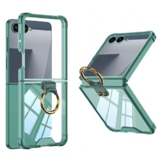 Coque Samsung Galaxy Z Flip 7 Anneau-Support et Protection Antichoc
