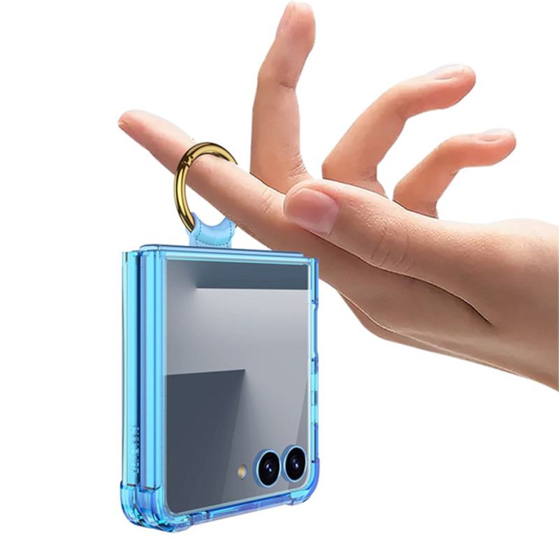 Coque Samsung Galaxy Z Flip 7 Anneau-Support et Protection Antichoc
