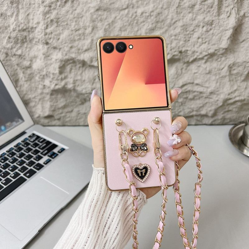 Coque Samsung Galaxy Z Flip 7 Breloque et Bandoulière