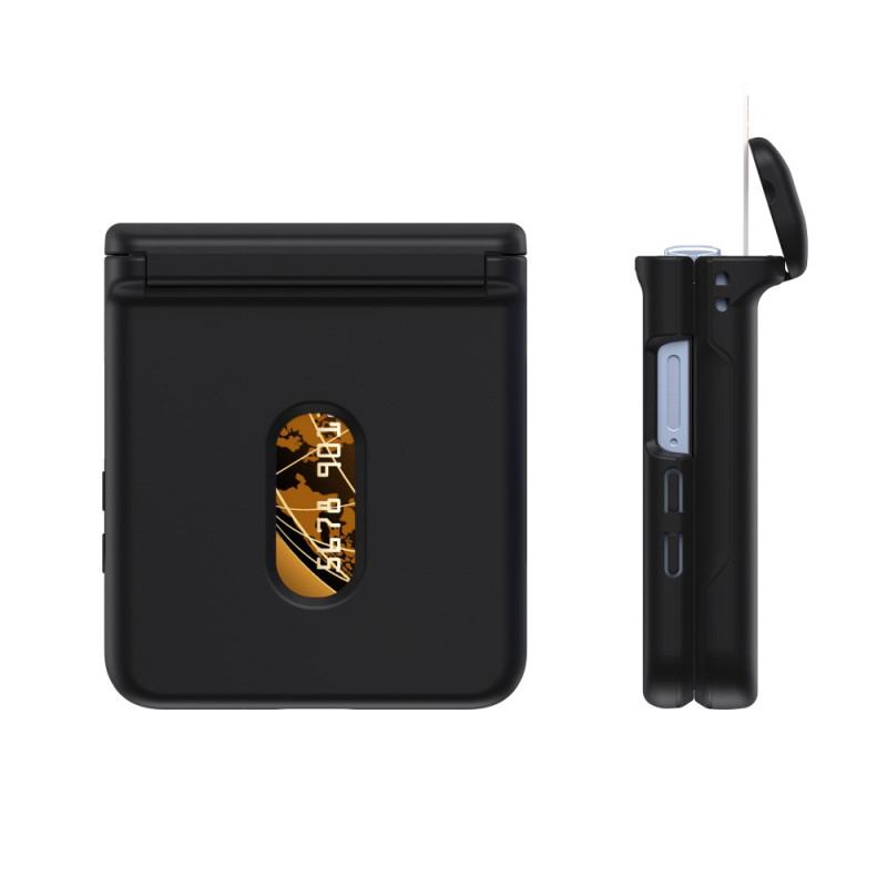 Coque Samsung Galaxy Z Flip 7 Charnière à Ressort et Porte-Carte