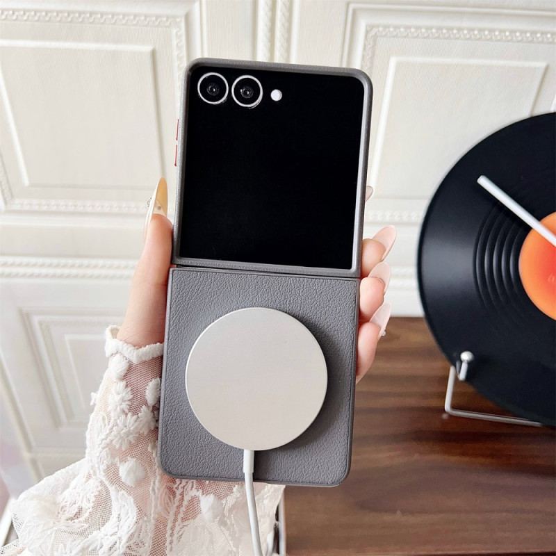 Coque Samsung Galaxy Z Flip 7 Compatible MagSafe Anneau Orange