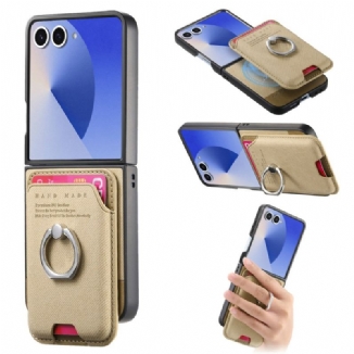Coque Samsung Galaxy Z Flip 7 Compatible MagSafe avec Porte-Cartes Détachable