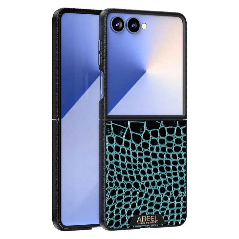 Coque Samsung Galaxy Z Flip 7 Compatible MagSafe Texture Crocodile ABEEL