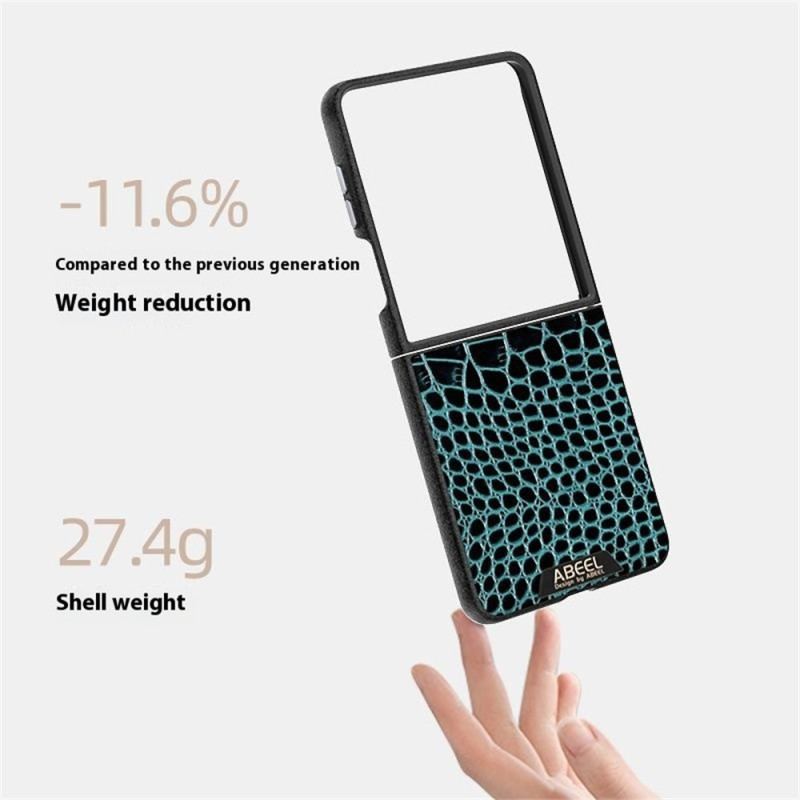 Coque Samsung Galaxy Z Flip 7 Compatible MagSafe Texture Crocodile ABEEL