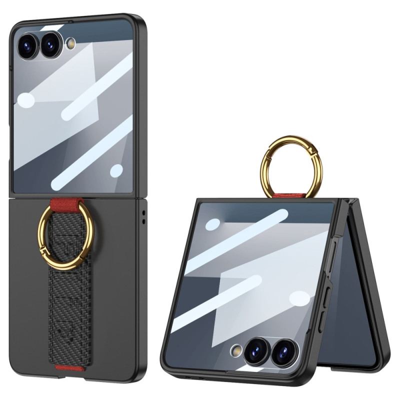 Coque Samsung Galaxy Z Flip 7 Dragonne et Protection Écran GKK