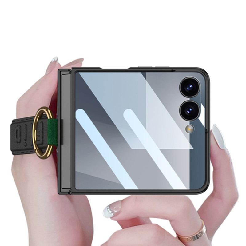 Coque Samsung Galaxy Z Flip 7 Dragonne et Protection Écran GKK