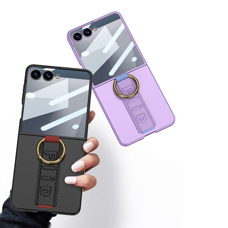 Coque Samsung Galaxy Z Flip 7 Dragonne et Protection Écran GKK