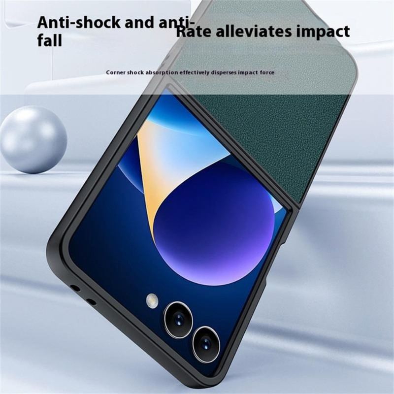 Coque Samsung Galaxy Z Flip 7 Effet Cuir