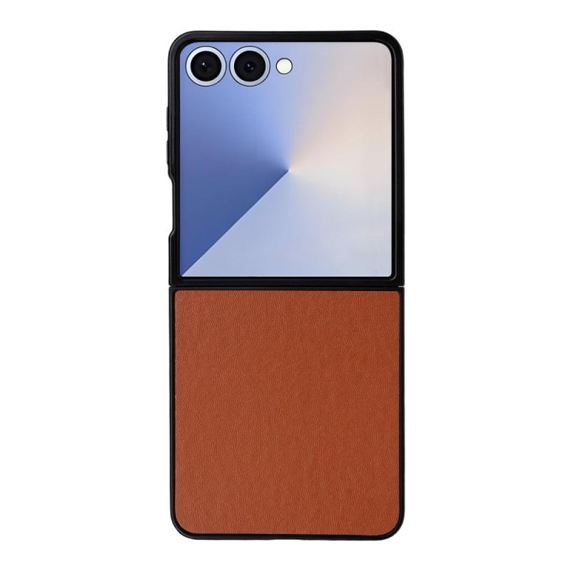 Coque Samsung Galaxy Z Flip 7 Effet Cuir Monochrome