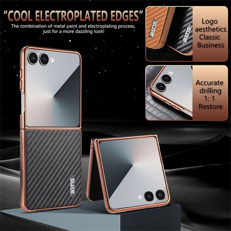 Coque Samsung Galaxy Z Flip 7 Fibre Carbone AZNS