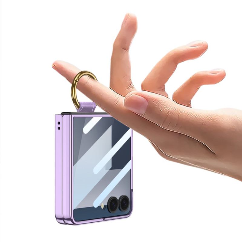 Coque Samsung Galaxy Z Flip 7 Film Protecteur et Support-Anneau GKK