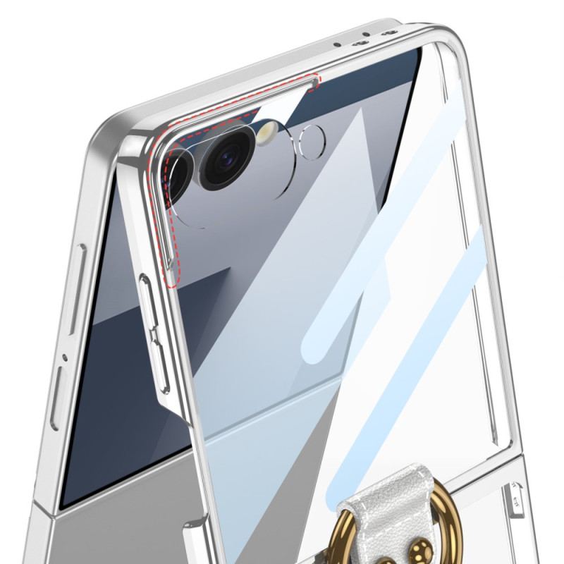 Coque Samsung Galaxy Z Flip 7 Film Protecteur et Support-Anneau GKK