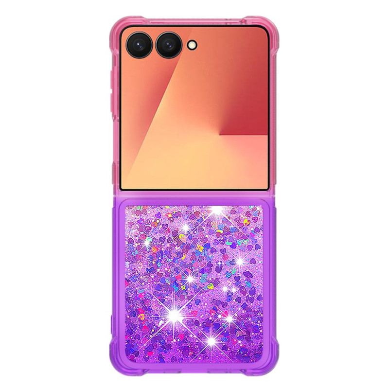 Coque Samsung Galaxy Z Flip 7 Gradient Paillettes
