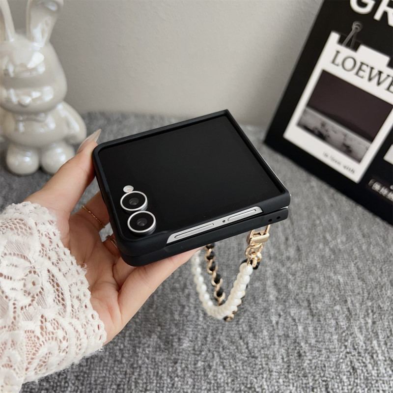 Coque Samsung Galaxy Z Flip 7 Lapin Smile avec Bracelet