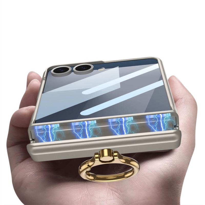 Coque Samsung Galaxy Z Flip 7 Magnétique avec Anneau-Suupport GKK