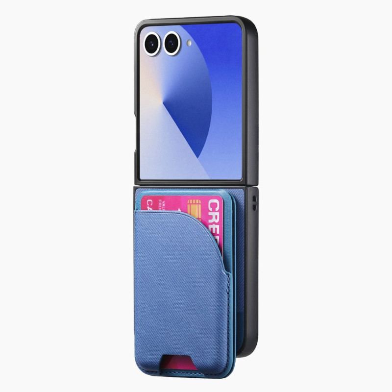 Coque Samsung Galaxy Z Flip 7 Magnétique avec Support et Porte-Cartes détachable