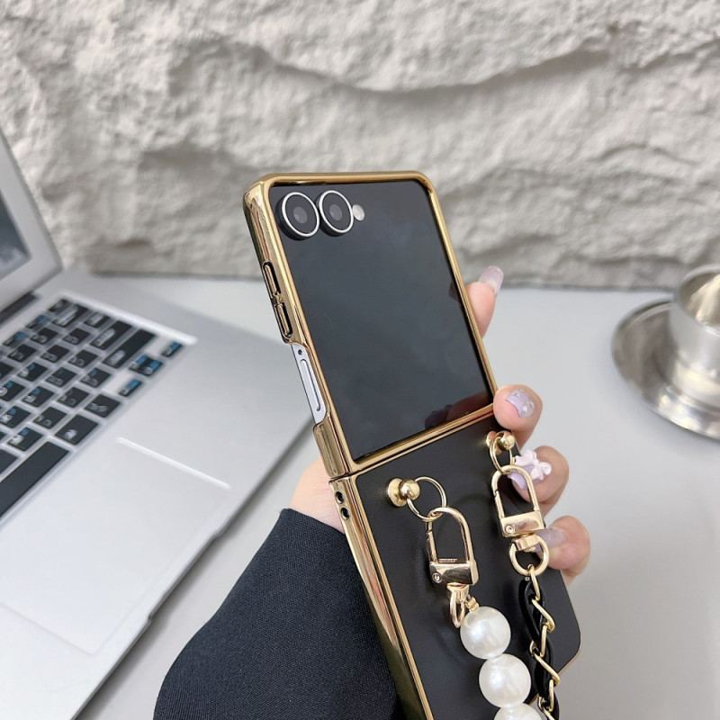 Coque Samsung Galaxy Z Flip 7 Magnétique Bandoulière Breloque