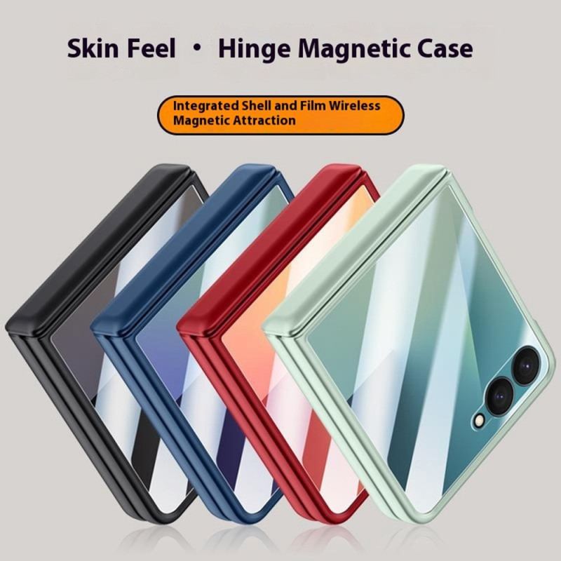 Coque Samsung Galaxy Z Flip 7 Magnétique Effet Métal