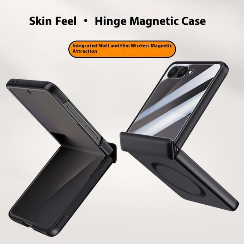 Coque Samsung Galaxy Z Flip 7 Magnétique Effet Métal